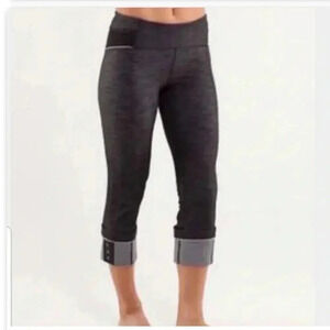 Lululemon ride on crop denim (rare)